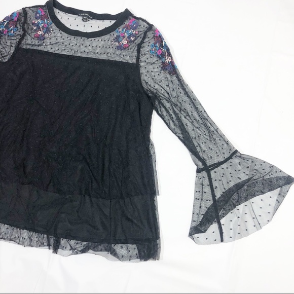 Lane Bryant Embroidered Flower Top 18/20 - Picture 5 of 9